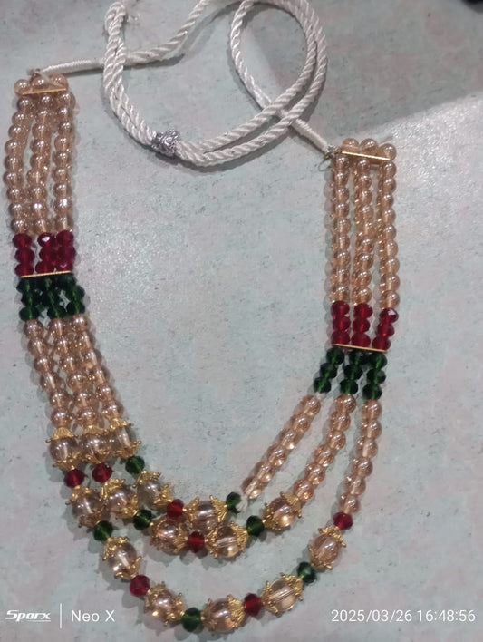 Traditional Multi-Strand Beaded Necklace
